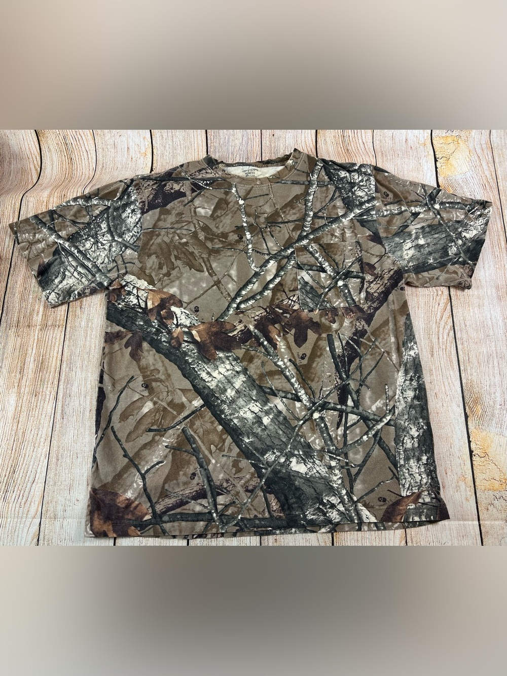 Mens Outfitters Ridge 3D Fusion Camo Pocket T Shirt Size Medium 38-40